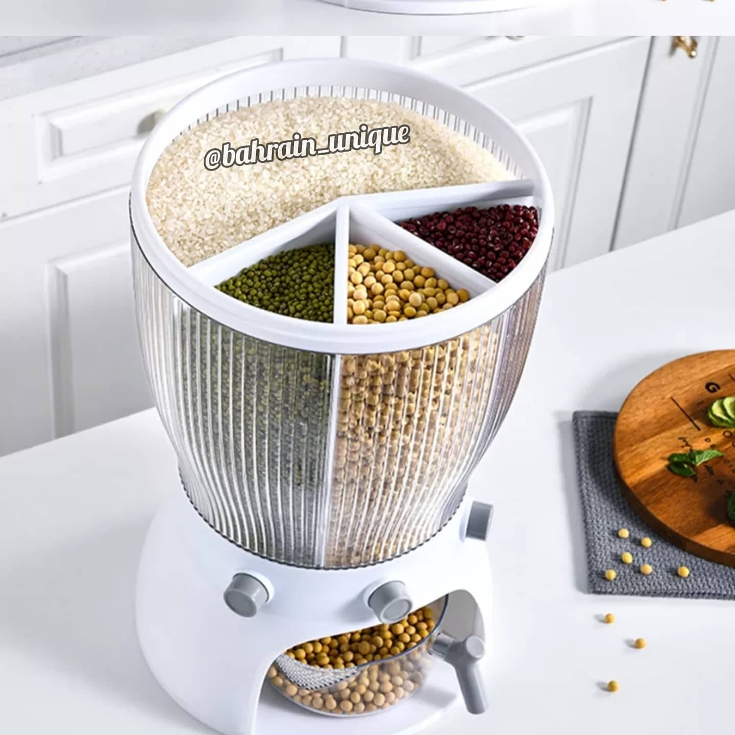 Rotating Rice Barrel ‎- حافظة ‏البقوليات
