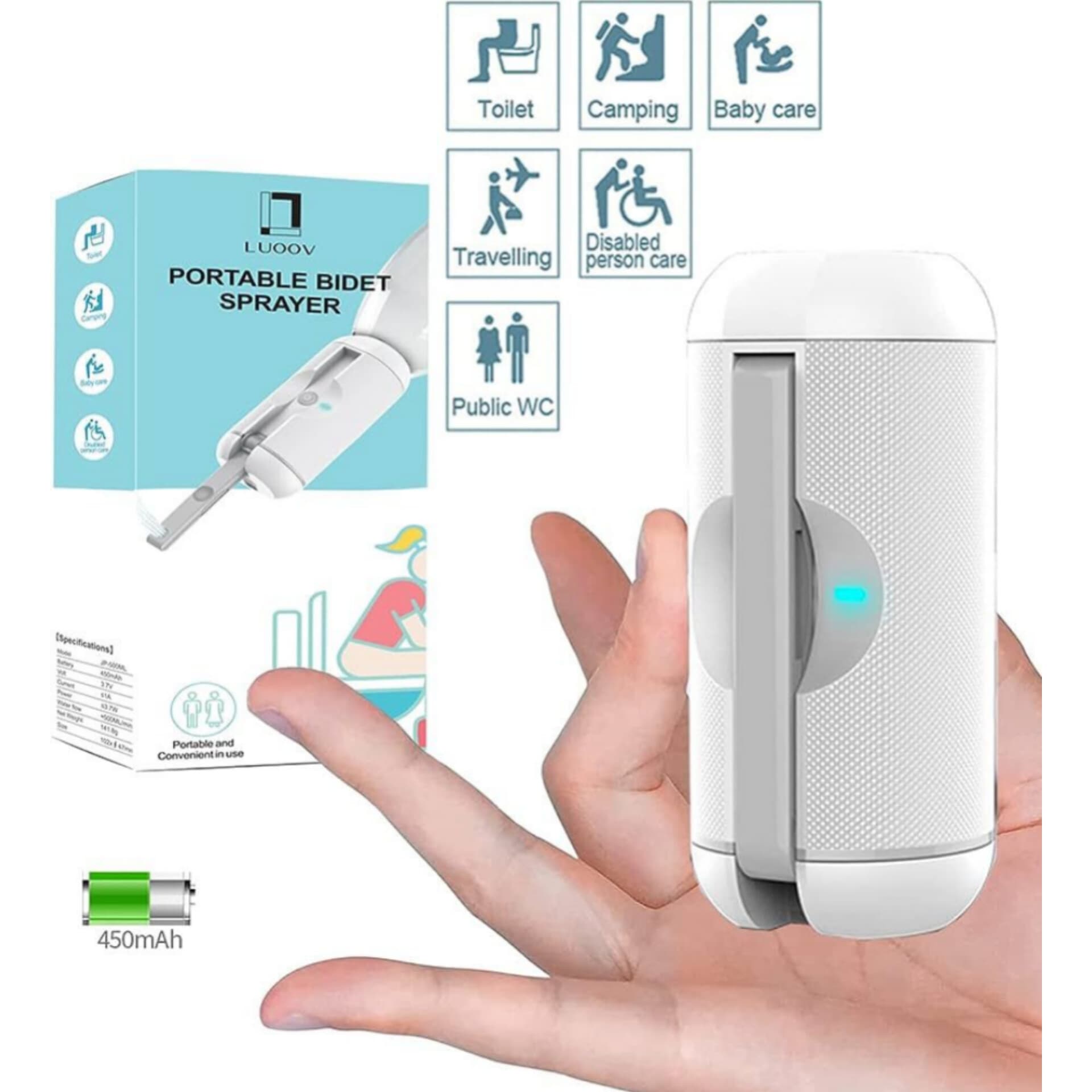 Pocket Travel Bidet Sprayer ‎- شطاف ‏السفر ‏ image 6