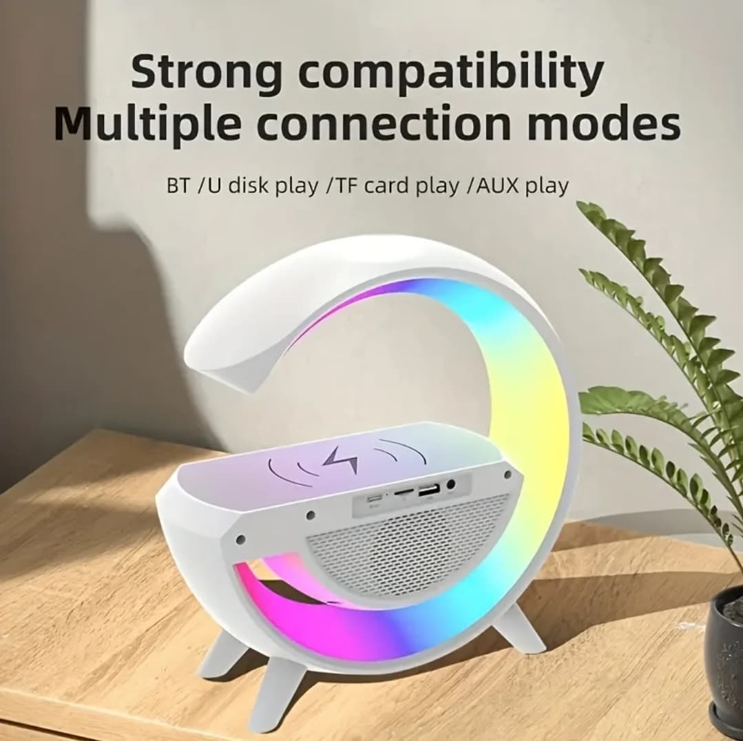 Wireless Charging Speaker G Lamp ‎- اضاءة ‏وسماعة ‏وشاحن ‏