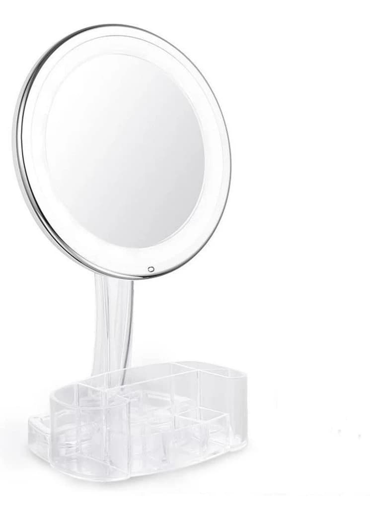 MakeUp Org with LED mirror ‎- منظم ‏المكياج ‏مع ‏مرآة ‏مضيئة