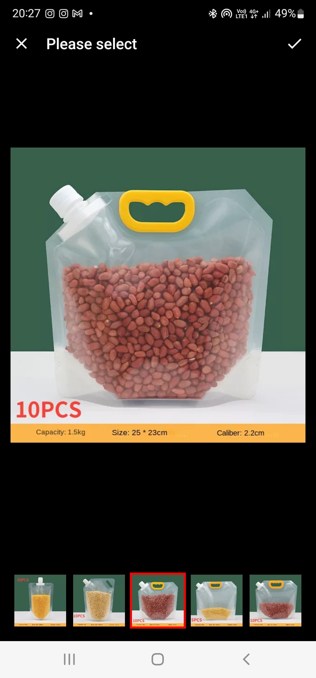 10pcs Transparent Bags Dispenser ‎- اكياس ‏تنظيم ‏ image 5
