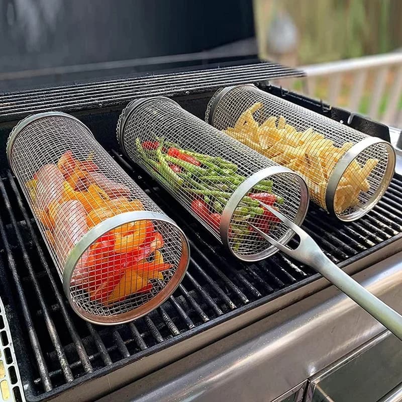 Grill Basket ‎- سلة ‏الشواي