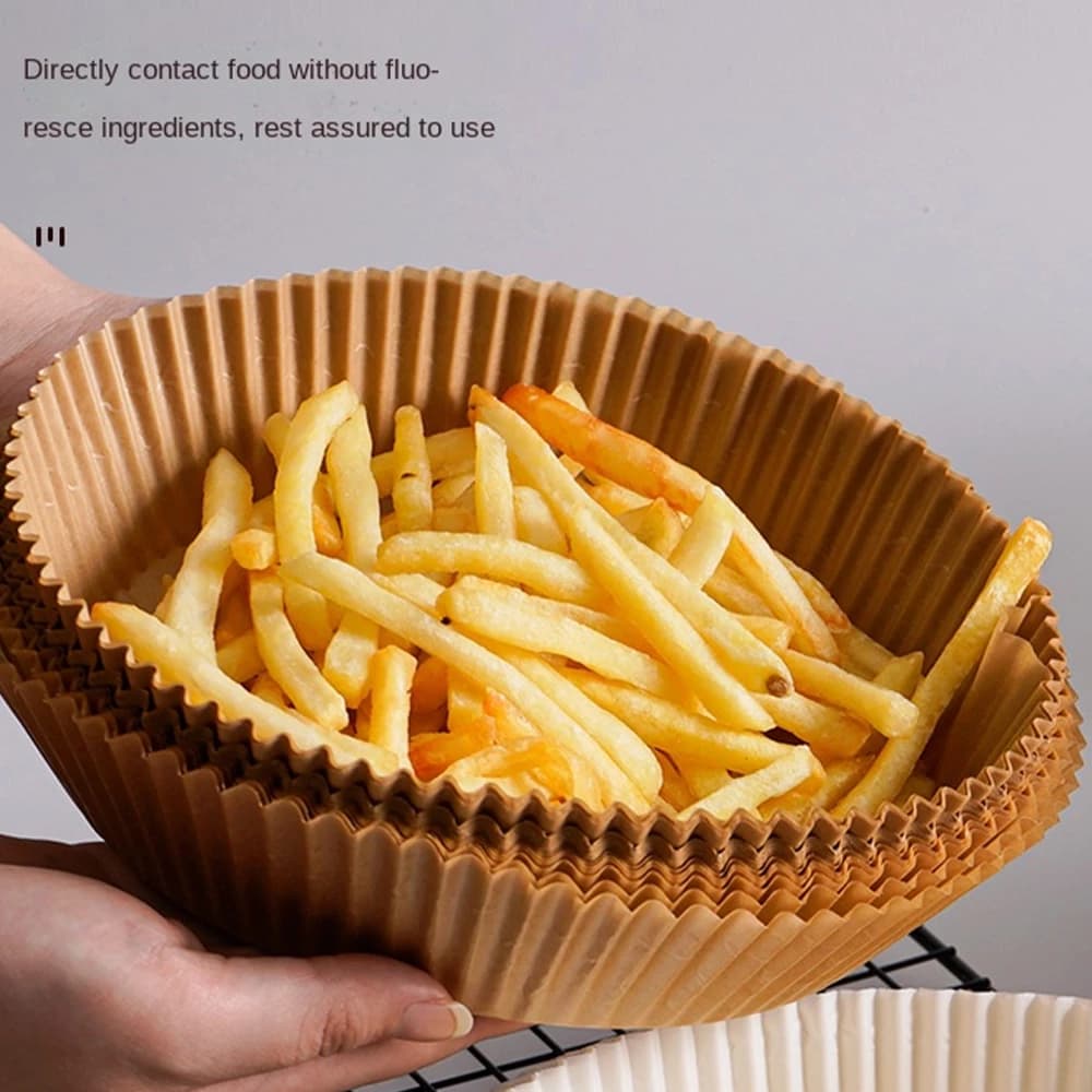 100pcs Air Fryer Liners ‎- صحون ‏الاير ‏فراير ‏