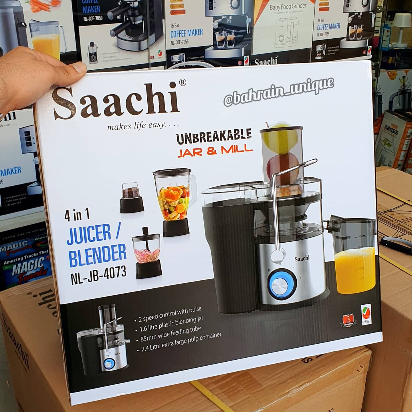 Saachi ‎4in1 ‏Blender ‎- عصارة ‏وخلاطة ‏٤في١