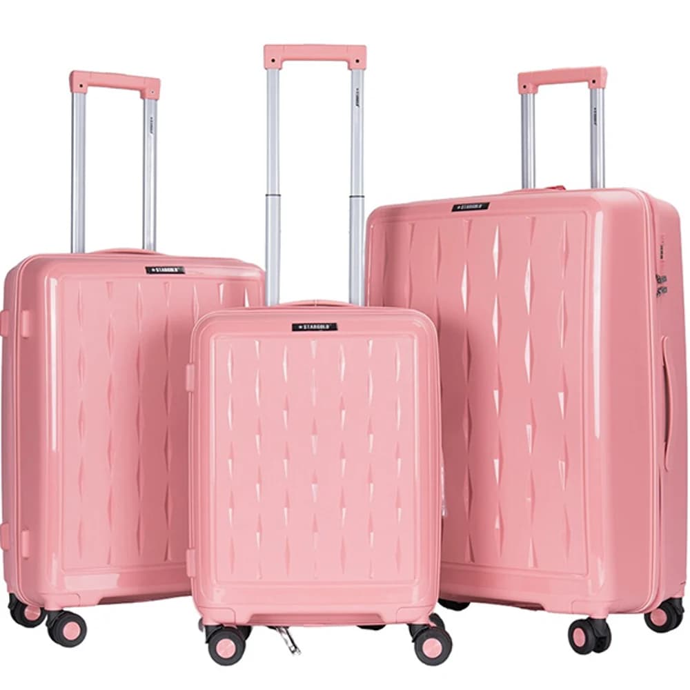 Stargold Hard Side Trolley Luggage 3 Pcs Set 20″/24″/28″