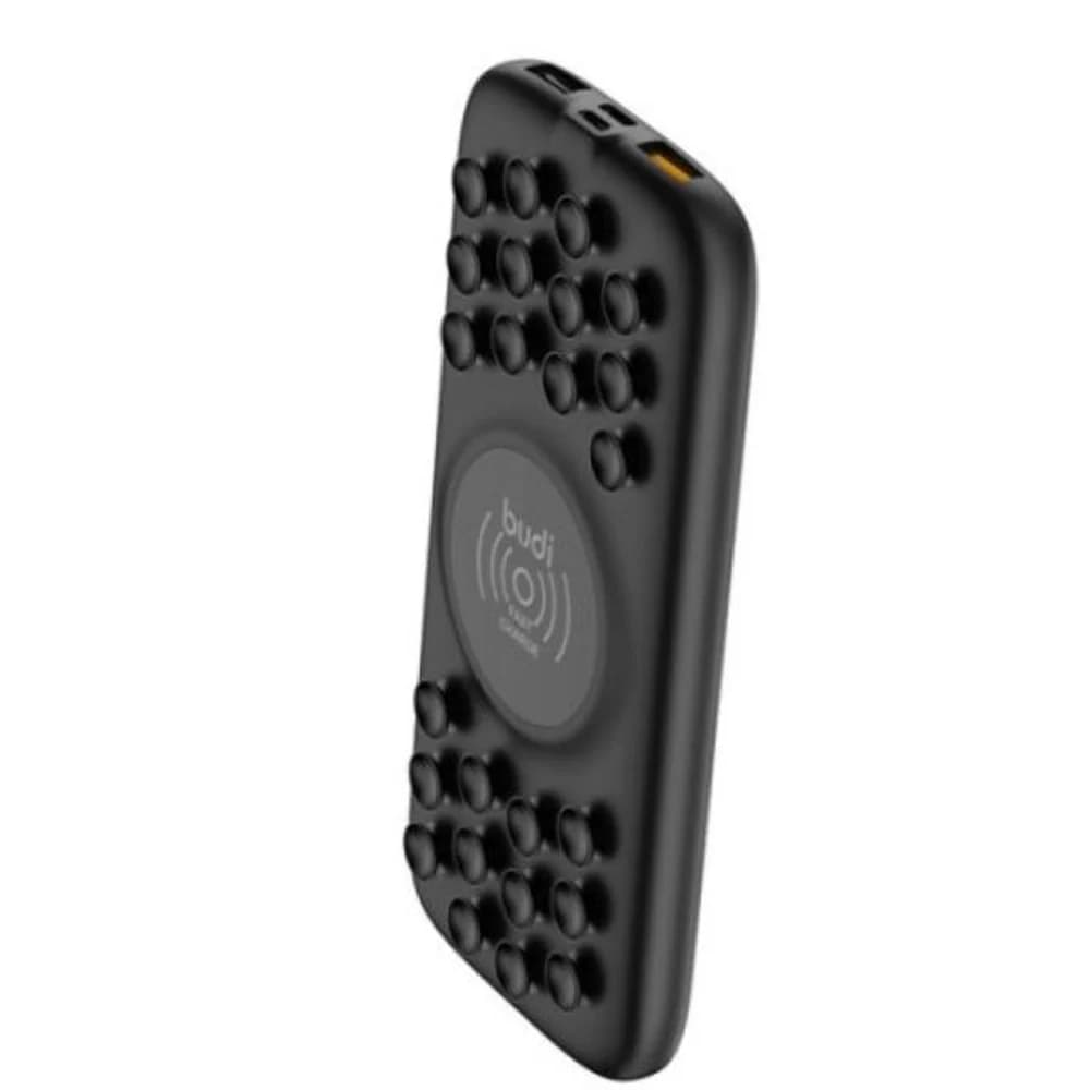 Budi Wireless Charger + Pocket Powerbank 10000mAh Black PB099B