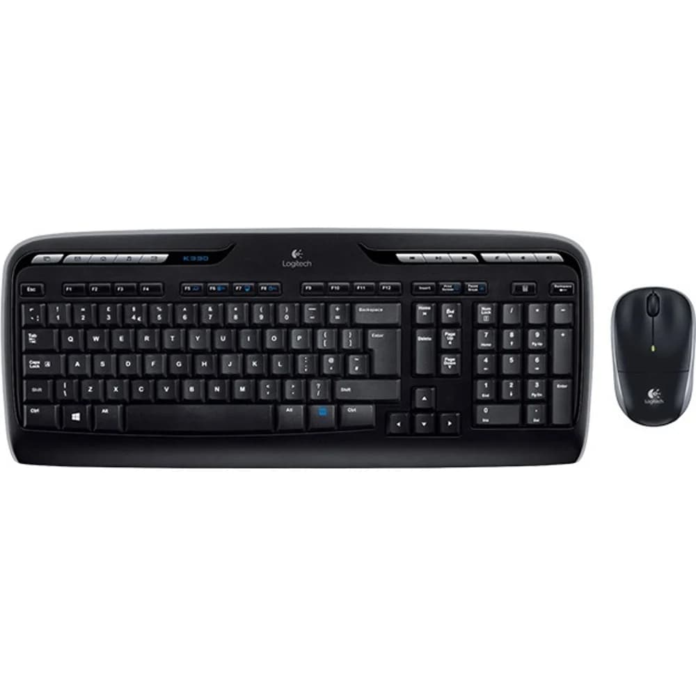 Logitech 920003983 MK330 Wireless Desktop Keyboard & Mouse Black