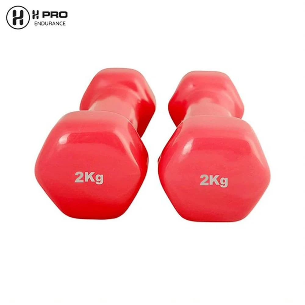 H Pro 2 -pieces Exercise Vinyl Dumbbells HM000GD-6 (2kg X 2)
