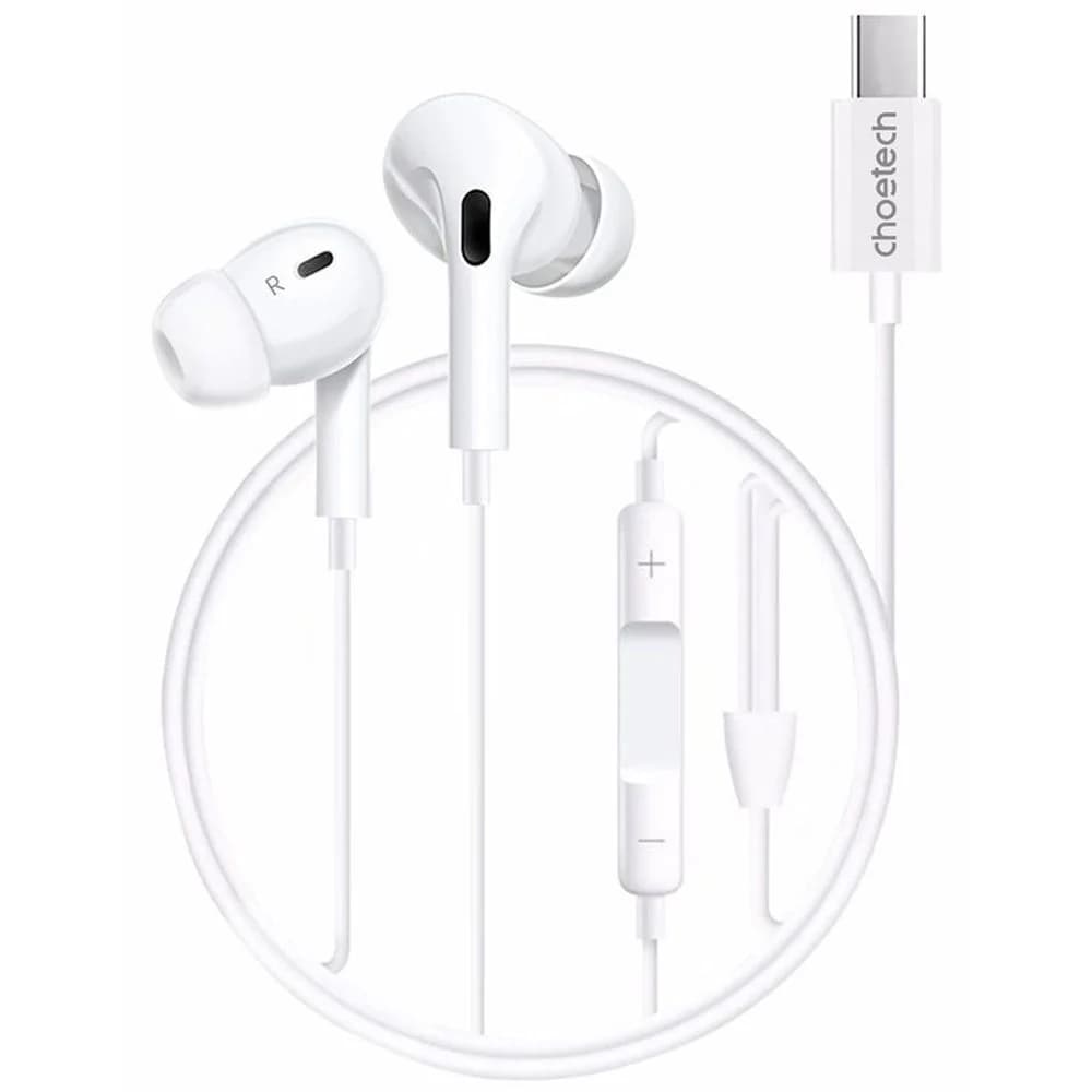 Choetech A011 Wired In Ear Headphone White