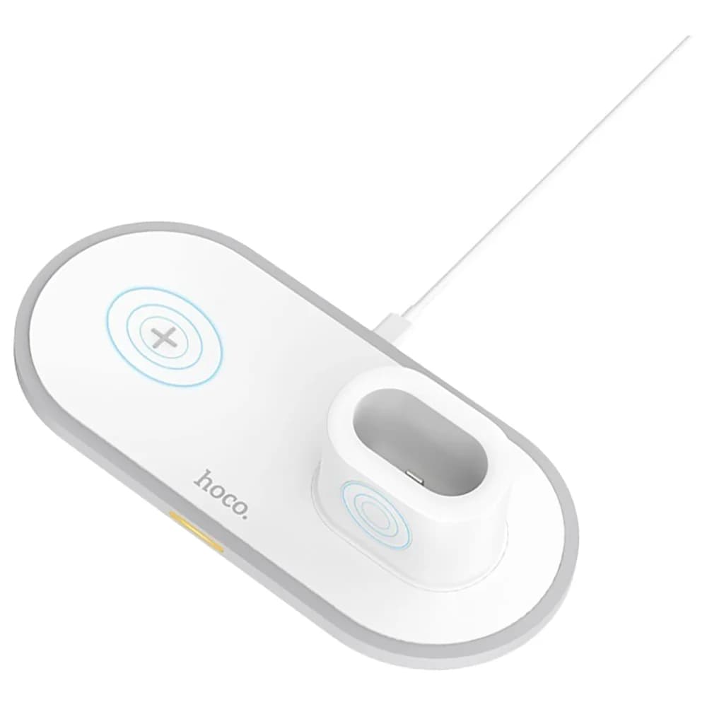 Hoco 3-in-1 Wisdom Charger Tabletop Charging Dock White