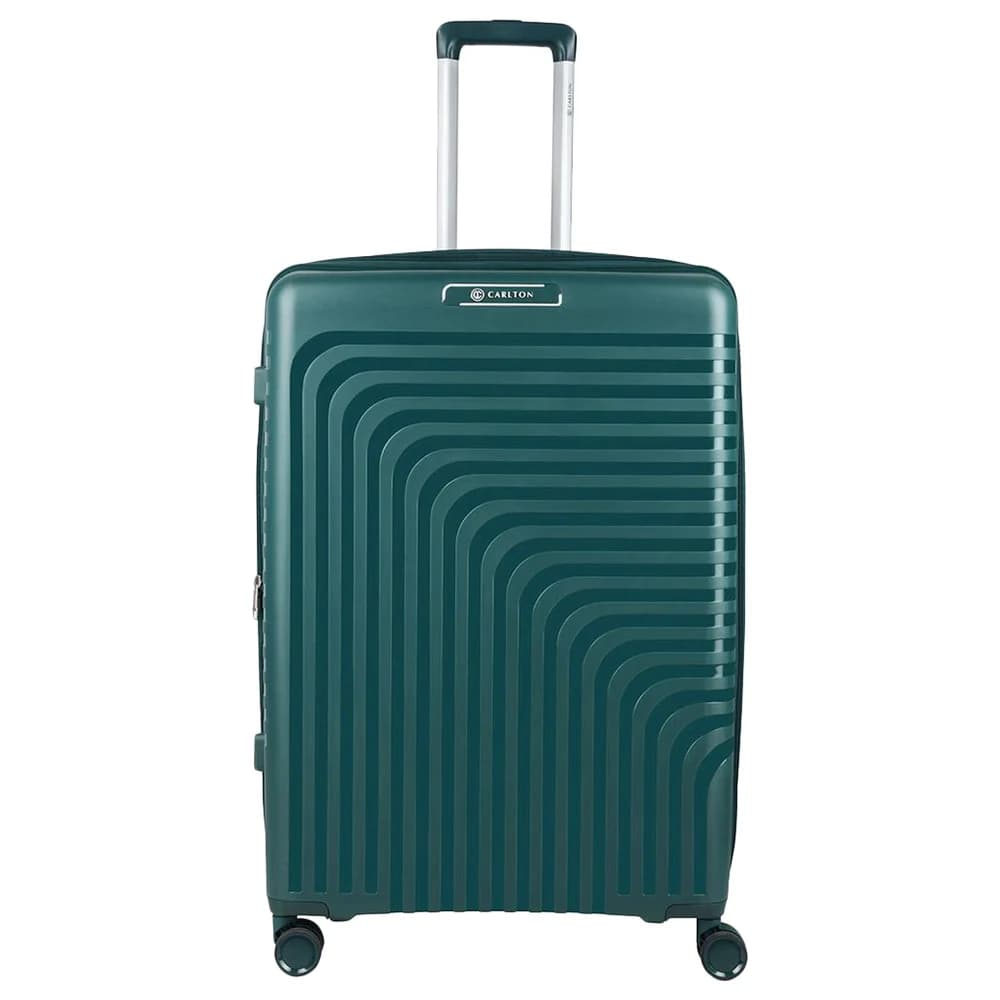 Carlton 1 Pc 8 Wheel Hardcase Trolley Green