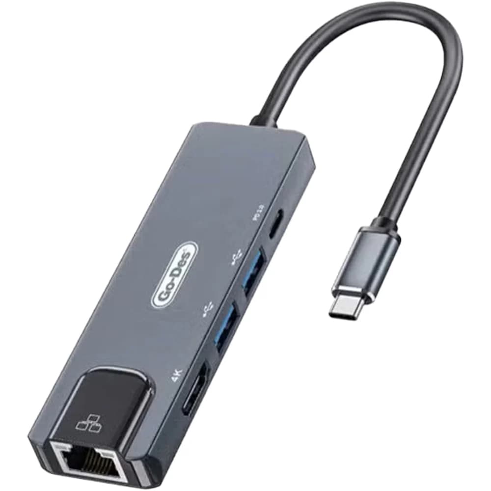 Go Des 5-in-1 USB-C to HDTV Adapter