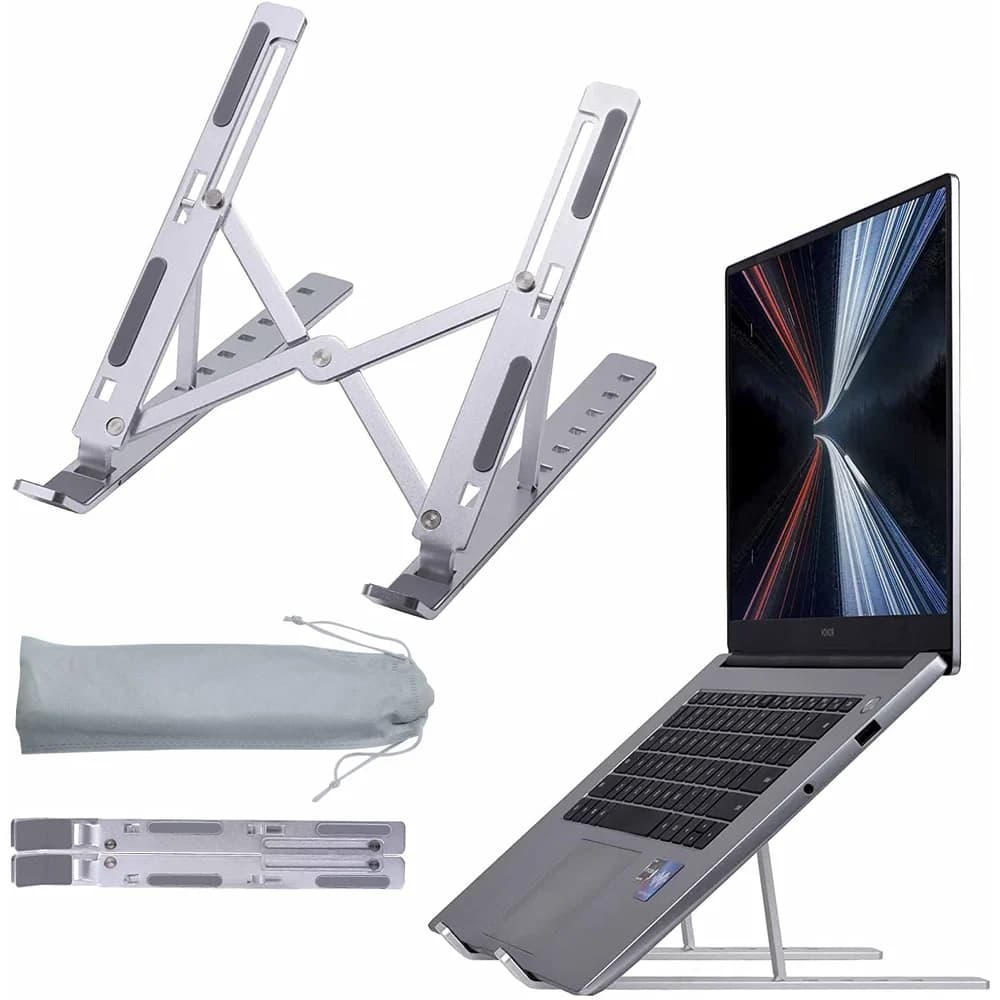 Tuttonica tutto-TS 123 SS Laptop Stand For Desk Silver