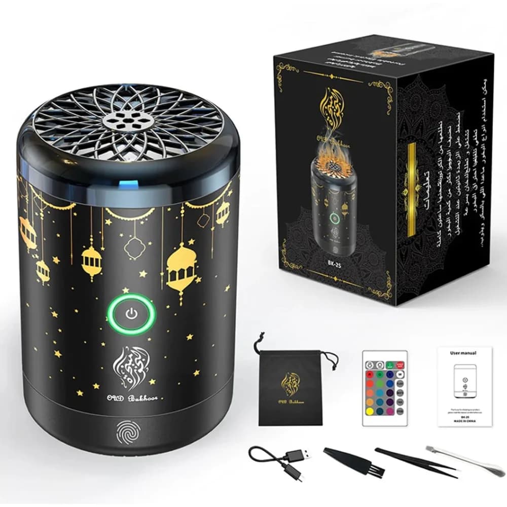 OUD Bukhoor Electric Incense Burner with 16 Light BK-25