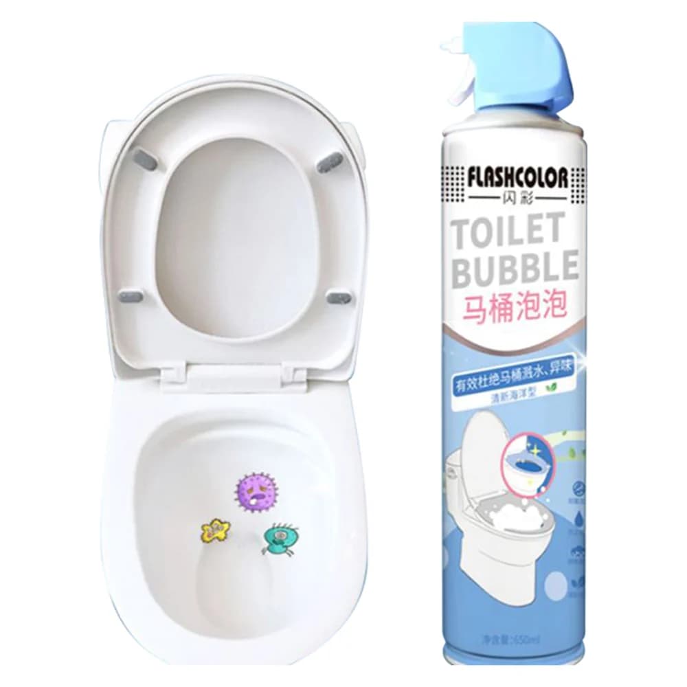 Flashcolor 3-in-1 Bubble Spray Toilet Cleaner 650ml