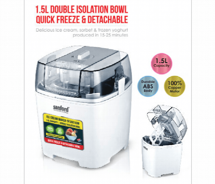 Sanford 1.5L Ice Cream Maker SF2601ICM