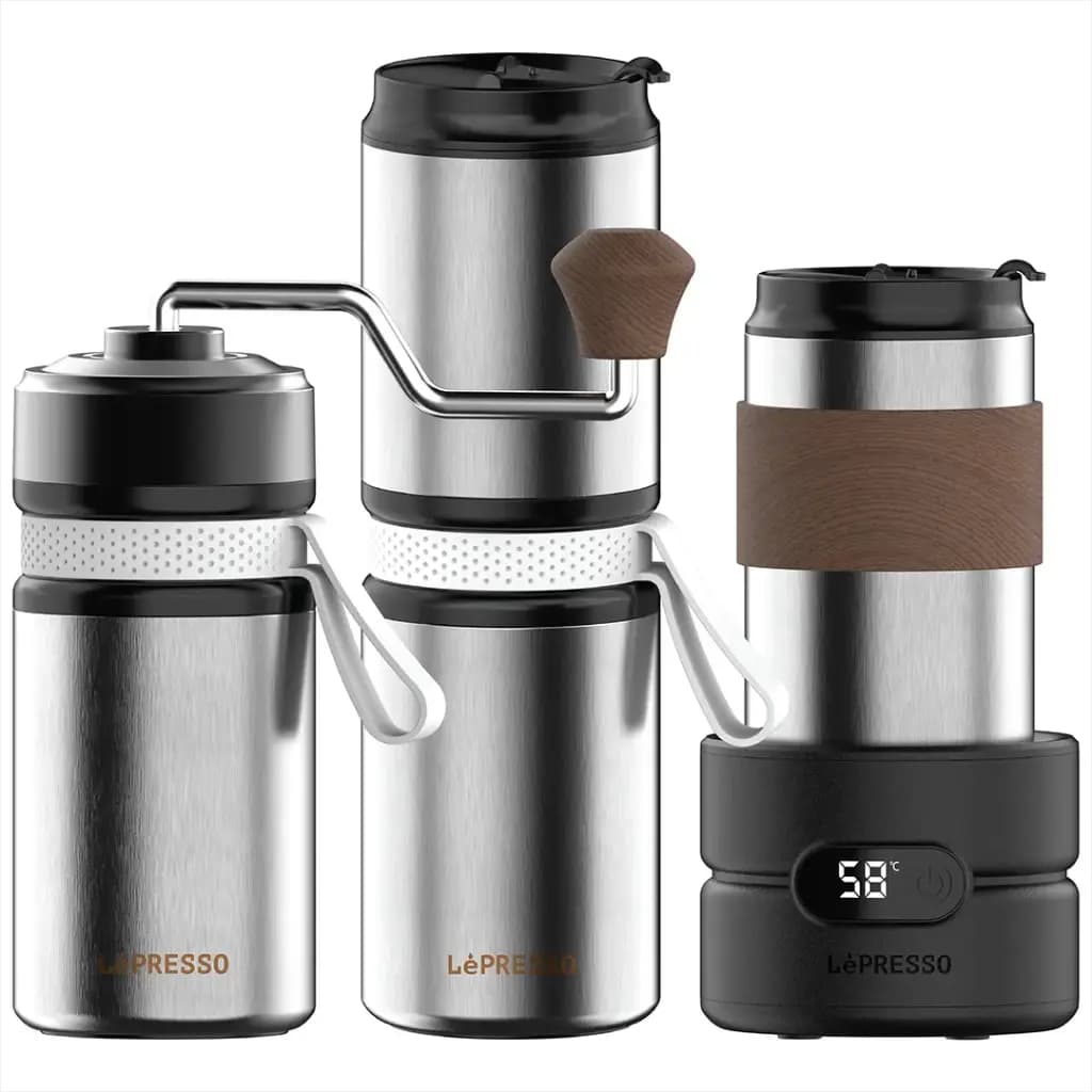 LePRESSO GrindGo Trio 4-in-1 Outdoor Coffee Set
