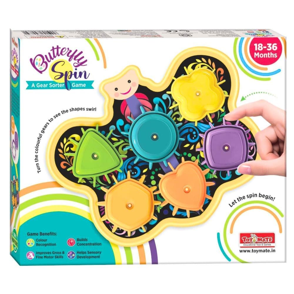 Toymate Butterfly Spin Gear Sorter Game
