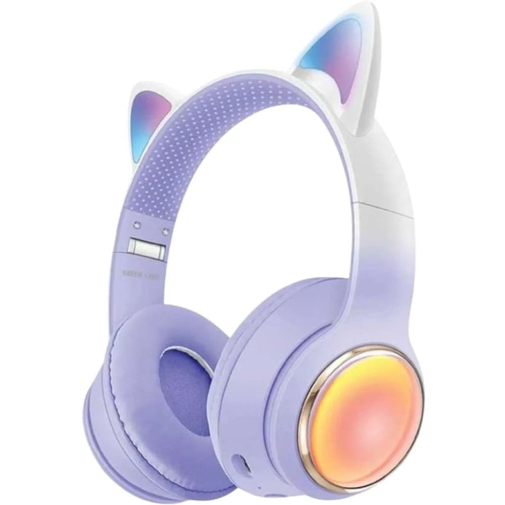 Green Lion GL-400 Kids Wireless Over Ear Headphone Purple