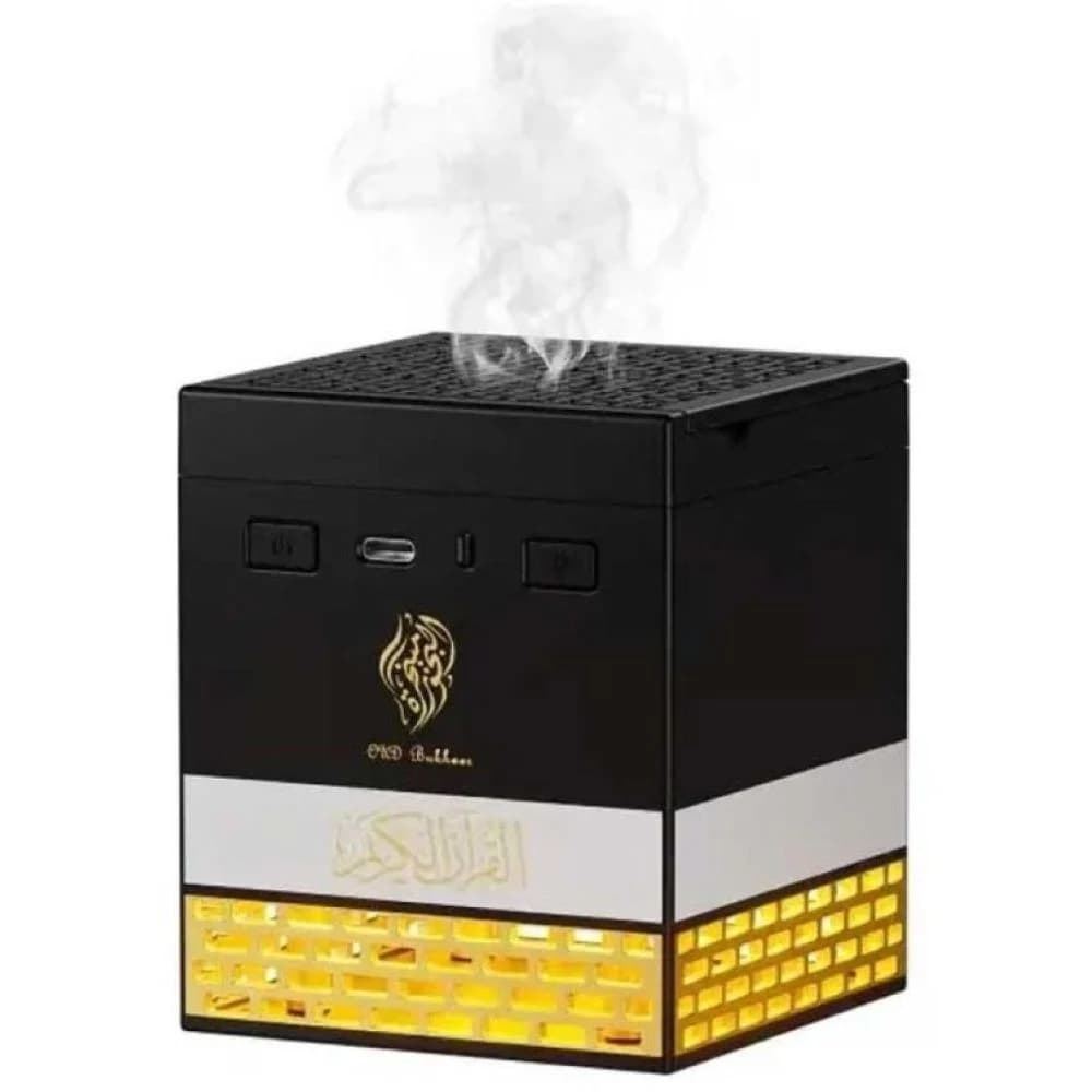 Rechargeable Black Bakhoor Incense Oud Burner with Quran Speaker – SQ-718
