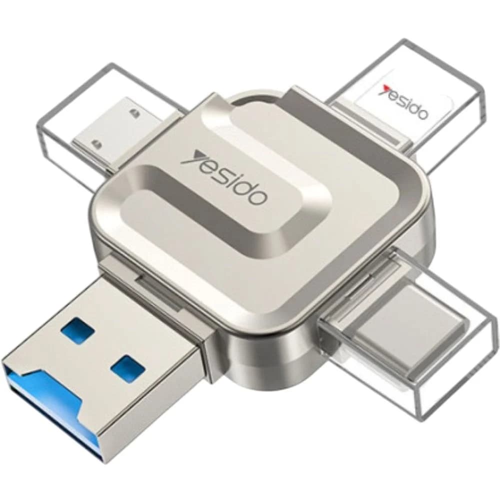 Yesido 4-in-1 Adapter Silver β GS23
